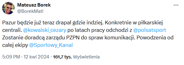 Cezary ''Z Pazurem'' ODCHODZI z Polsatu Sport i przechodzi do... O.o